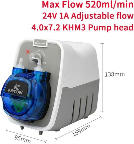 520ml/min KCPA600 Peristaltic Pump 24V 4mmX7.2mm with Adjustable Flow Rate Control Gear Structure Dosing Pump(AU) in Saudi Arabia