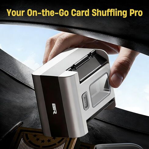 ماكينة خلط البطاقات الأوتوماتيكية لعدد 1-2 من الطوابق، قابلة لإعادة الشحن، منخفضة الضوضاء، آلة خلط البطاقات المحمولة مع ألعاب البطاقات، UNO، البوكر، بلاك جاك، المرحلة 10 وSkip-Bo in Kuwait
