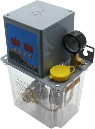 2L 3L 4L Lubricant Gear Pump Automatic Lubricating Oil Pump with Pressure Gauge 4/6mm Oil Outlet for CNC Lathe Engraving Machine(110v 4mm Oil Outlet,CN_4L) in Saudi Arabia