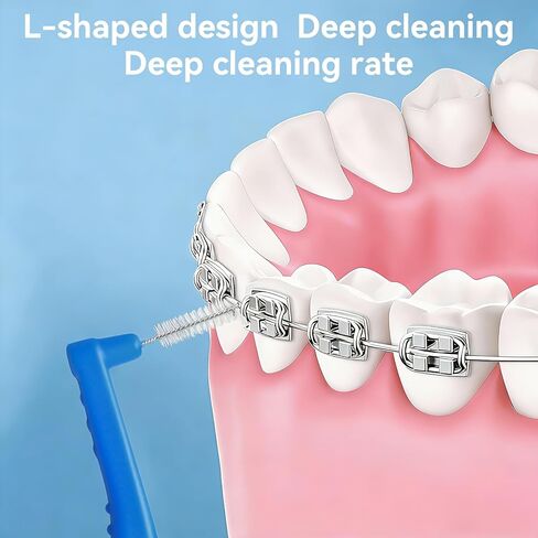 30 قطعة، فرش بزاوية على شكل حرف L، بين الأسنان، أحجام مختلطة، ألوان مختلطة in Kuwait