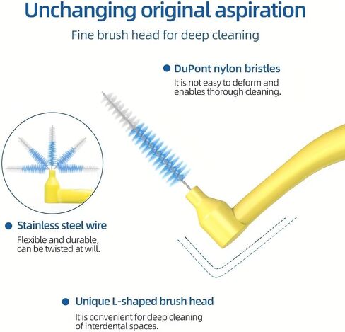 30 قطعة، فرش بزاوية على شكل حرف L، بين الأسنان، أحجام مختلطة، ألوان مختلطة in Kuwait