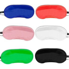 6-Pack Blindfold Sleep Mask for Party Games Travel Sleep Team Build Party Supply - Multicolor Eye Covers for Sleeping with Adjustable Strap - Sleeping Masks for Women Men in Kuwait