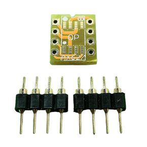 10 قطعة ثنائي الجانب SOIC8 / SOP8 إلى DIP8 PCB مجلس محول محول مع دبوس مطلي بالذهب لـ Mono Opamp OPA627 / AD797 in Kuwait