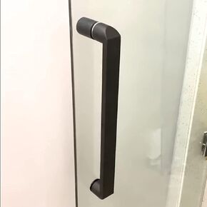 Stainless Steel Sliding Door Handle,Shower for Bathroom,Black Push and Pull - Door Knob Replacement (Size : 300mm) in Saudi Arabia