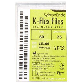 15166 ملف Endo Hand K-Flex، مستدق 0.02 مم، طول 25 مم، من الفولاذ المقاوم للصدأ، مقاس 60 طرف، أزرق، عبوة من 6 قطع in Kuwait