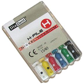 مبرد DiaDent 503-302 على شكل حرف H، طول 31 مم، حجم الطرف رقم 10 (عبوة من 6 قطع) in Kuwait