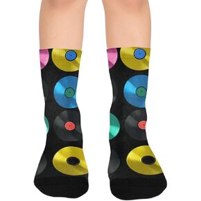 Vinyl Grid Design Hiking Socks - Toddler Boys & Girls Warm Thick Thermal Winter Crew Socks for School, Daily Wear & Outdoor Activities in Kuwait