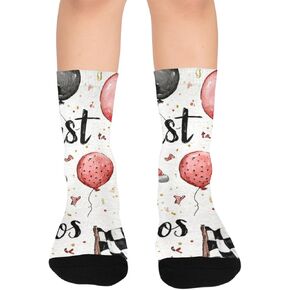 Colorful Race Cars Hiking Socks - Toddler Boys & Girls Warm Thick Thermal Winter Crew Socks for School, Daily Wear & Outdoor Activities in Kuwait