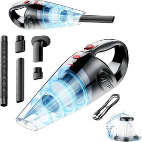 Hand Held Vacuum Cordless Rechargeable - Portable Mini Vacuum Cleaner with Brushless Motor, Clean Dust & Hair Quickly, Lightweight & Low-Noise for Office/Car/Home in Kuwait