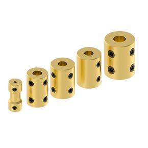 10 قطعة النحاس النقي أسطواني رمح اقتران جامدة اقتران مقرنة نقل المحرك موصل (D14L22 6-6 مللي متر) in Kuwait