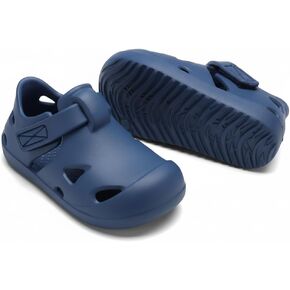 صنادل بمقدمة عريضة للأطفال الصغار للأولاد والبنات، أحذية سريعة الجفاف حفاة القدم، مقاومة للانزلاق بدون قطرة مغلقة عند الأصابع، أحذية صيفية للسباحة على الشاطئ وحمام السباحة in Kuwait