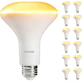 Consciot BR30 LED Bulb Dimmable, 10W Equivalent 65W, 850lm 2700K Soft White Light Bulb with E26 Base, Flood Light Bulb for Indoor Recessed Can Light, UL & FCC Listed, 3 Pack in Kuwait