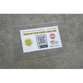 غطاء حماية للملصقات الشفافة عالي التحمل من مايتي لاين لحماية العلامات الأرضية والرموز الشريطية والأرقام والملصقات، لفافة مقطوعة مسبقًا، قشرها ولصقها، لاصق، لاصق، عرض 10.16 سم × طول 15.24 سم، عبوة من 50 قطعة in Kuwait