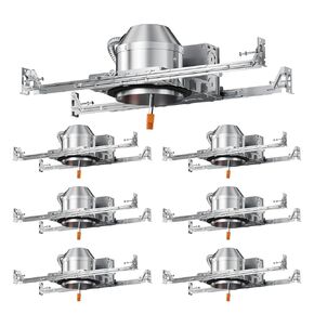 24 حزمة من مبيت الإضاءة المجوف مقاس 4 بوصة، مبيت إضاءة مبيت، إضاءة مجوفة للبناء الجديد، تصنيف IC وضيق الهواء، موصل TP24، مدرج في قائمة ETL in Kuwait