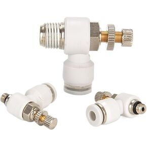 صمام الخانق الأبيض للتحكم في السرعة الهوائية في اتجاه واحد تنظيم ضغط أسطوانة خط الأنابيب SA8 SL4-M5/6-01/8-02 اتصال النحاس 1 قطعة (SA8) in Kuwait