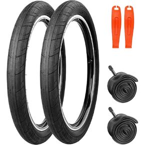 إطار WEEROCK مقاس 20 بوصة BMX، 20 × 2.4 (64-406) إطارات دراجة، عبوتان من الإطارات البديلة القابلة للطي مع أنابيب داخلية للدراجات مقاس 20 بوصة، MTB، دراجة جبلية، BMX، سترة ترابية، تمويه أسود/أزرق in Kuwait