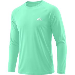 قمصان رجالية للوقاية من الطفح الجلدي بعامل حماية من الأشعة فوق البنفسجية 50+، أكمام طويلة للحماية من أشعة الشمس فوق البنفسجية، خفيفة الوزن، باردة وجافة، مناسبة لصيد الأسماك والمشي لمسافات طويلة in Kuwait