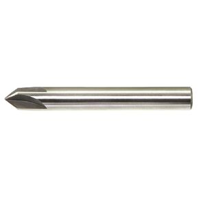 Drillco 3800E Series High-Speed Steel Machine Countersink, Uncoated (Bright) Finish, 4 Flute, 1/2" Shank Diameter, 1/2" Size, 90 Degrees Point Angle in Kuwait