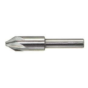 Drillco 3900E Series High-Speed Steel Chatterless Countersink, Uncoated (Bright) Finish, 6 Flute, 1" Shank Diameter, 2" Size, 90 Degrees Point Angle in Kuwait