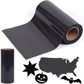 Japard ورقة مغناطيسية لفة 22ft × 12 بوصة غير لاصقة 39.3 مل مغناطيس مرن سميك للمركبات علامات السيارات الحرفية يموت قطع باب المرآب الديكور رسالة سوداء in Kuwait