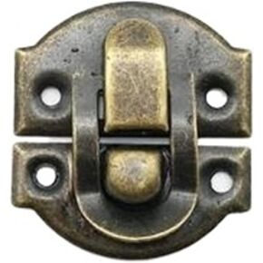 مزلاج قفل ديكور العتيقة النحاس الفضة والمجوهرات الصدر هدية صندوق النبيذ حالة خشبية غلق بمشبك قفل بمزلاج قفل قابل للقفل in Kuwait