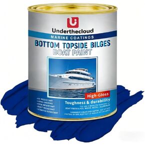 Boat Paint 35 Oz Gloss Marine Boat Topside Bottom Marine Coating Topside Enamel Paint for Boats, Wood, Fiberglass, Aluminum, Metals, Oil-Based Epoxy Blue in Kuwait