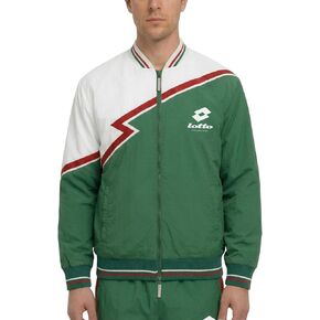 Lotto Men's Treviso Track Jacket - Lightweight, Durable Poly Twill Track Jacket With Full-zip, Retro Paneling & Rib Trim in Saudi Arabia