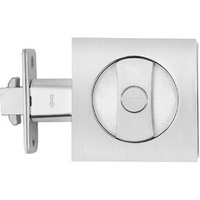 قفل مربع لباب الجيب مع مجموعة سهلة التركيب - قفل خصوصية مغزلي مربع لغرفة النوم والحمام وأبواب الجيب المنزلقة للمكاتب | مزلاج قابل للتعديل in Kuwait