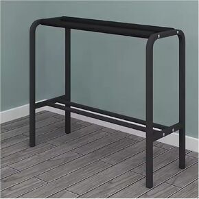 رف تخزين مضارب التنس، رف منظم جيتار معدني أسود وأبيض مع حصيرة حماية إسفنجية (أبيض) in Kuwait