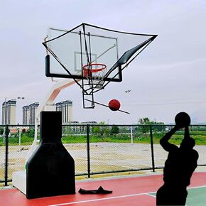 كرة السلة ريبوندر شوت ريدر الرماية آلة الكرة في الأماكن المغلقة في الهواء الطلق للطوق مع شبكة إرجاع شلال قابلة للتدوير لحديقة الملعب in Kuwait
