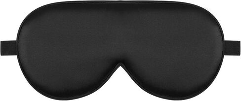 Sleep Mask Silk Eye Cover with Shaped Padding for Pressure-Free Sleeping, Foam Insert, Upgrade Contour Over Conventional Flat Satin Eye Masks, Machine Washable in Saudi Arabia