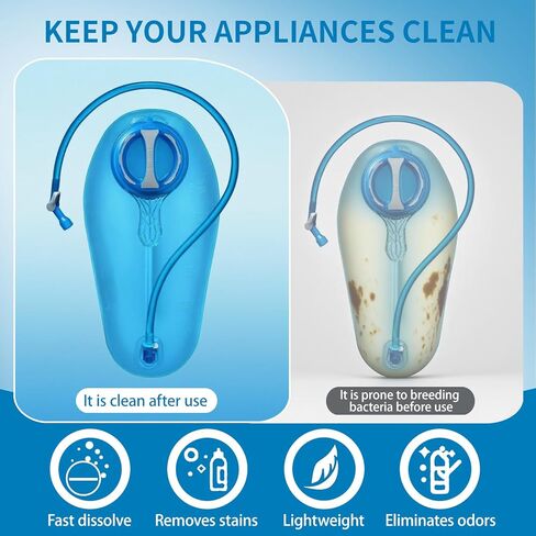 مجموعة تنظيف المثانة المرطبة المتوافقة مع Camelbak، مجموعة تنظيف المثانة المائية 4 في 1، فرشاة طويلة مرنة للخرطوم وفرشتين، إطار قابل للطي للتجفيف، مجموعة تنظيف حقيبة الظهر لخزان المياه in Kuwait