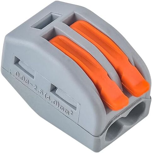 50 قطعة من موصلات أسلاك الرافعة، 2 موصل توصيل الأسلاك الكهربائية المدمجة للأسلاك 28-11 AWG in Kuwait