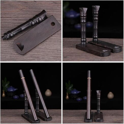 حامل عرض الناي من خشب الأبنوس من SUPVOX، منظم الكلارينيت الخشبي، رف تخزين الأدوات، حامل مجموعة الفلوت المكتبي لغرفة الموسيقى والمعرض in Kuwait