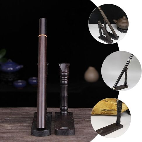 حامل عرض الناي من خشب الأبنوس من SUPVOX، منظم الكلارينيت الخشبي، رف تخزين الأدوات، حامل مجموعة الفلوت المكتبي لغرفة الموسيقى والمعرض in Kuwait