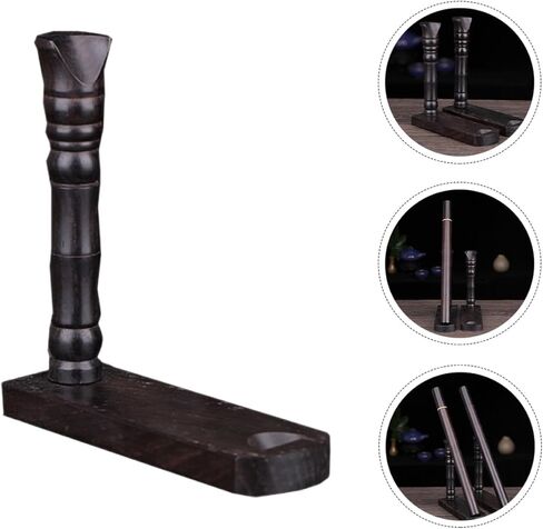 حامل عرض الناي من خشب الأبنوس من SUPVOX، منظم الكلارينيت الخشبي، رف تخزين الأدوات، حامل مجموعة الفلوت المكتبي لغرفة الموسيقى والمعرض in Kuwait