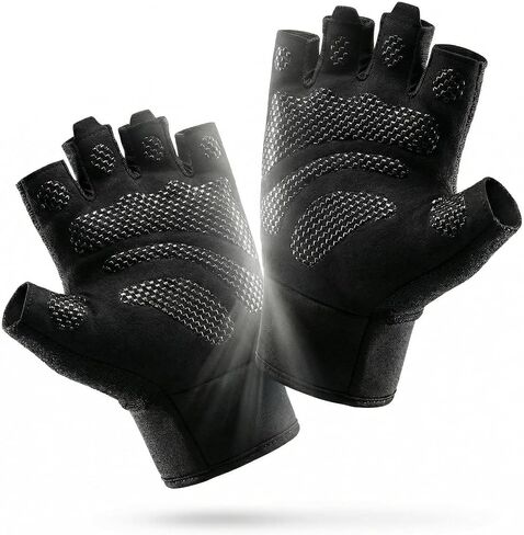 sunnex Gym Gloves for Women & Men - Fingerless Workout for Weightlifting, Lightweight Breathable Fitness for Sports in Saudi Arabia