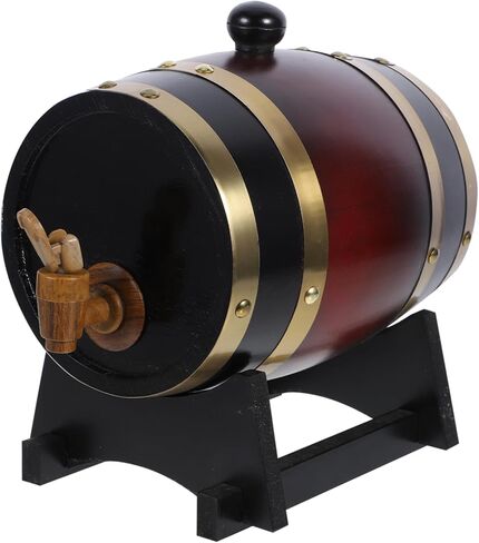 البلوط برميل نبيذ خشبي موزع خمر ديكور مهوية برميل نبيذ المشهد الديكور الدعائم in Kuwait