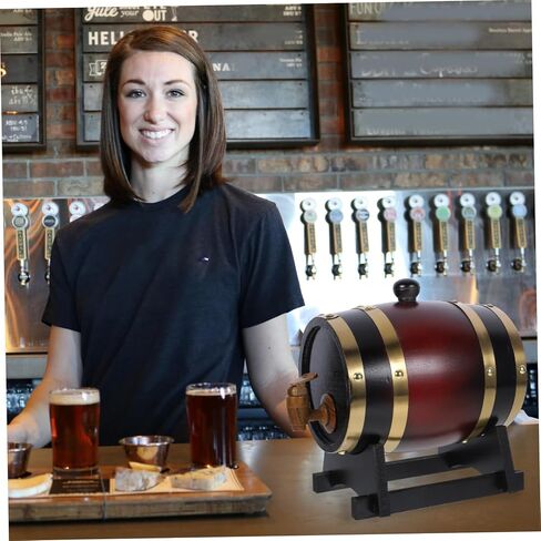 البلوط برميل نبيذ خشبي موزع خمر ديكور مهوية برميل نبيذ المشهد الديكور الدعائم in Kuwait