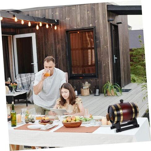 البلوط برميل نبيذ خشبي موزع خمر ديكور مهوية برميل نبيذ المشهد الديكور الدعائم in Kuwait