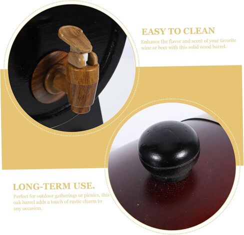 البلوط برميل نبيذ خشبي موزع خمر ديكور مهوية برميل نبيذ المشهد الديكور الدعائم in Kuwait