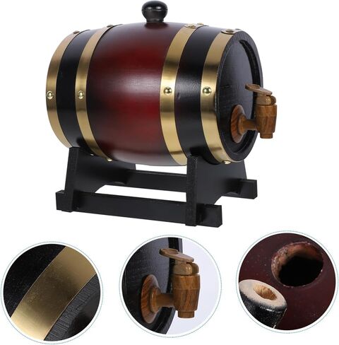 Real Oak Barrel Wine Decor Capacity Beer Bucket Wooden Dispenser for Kitchen in Saudi Arabia