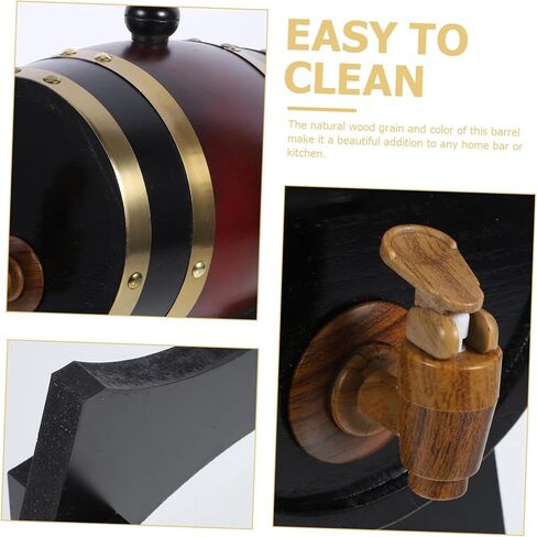 Real Oak Barrel Wine Decor Capacity Beer Bucket Wooden Dispenser for Kitchen in Saudi Arabia
