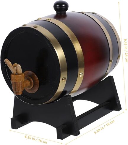 Real Oak Barrel Wine Decor Capacity Beer Bucket Wooden Dispenser for Kitchen in Saudi Arabia
