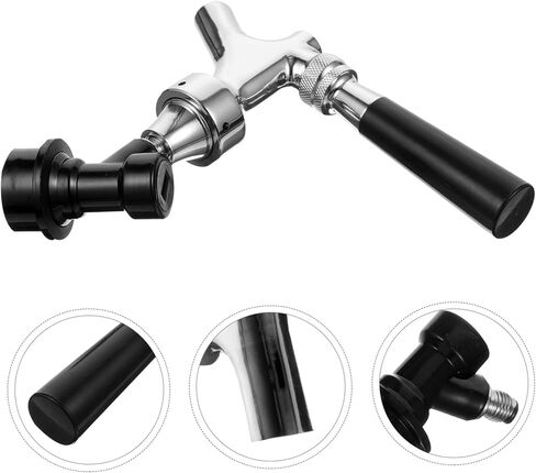 GLEAVI Stainless Steel Beer Tap Faucet with Ball Lock Homebrew Keg Dispenser for Bars Restaurants Home Kitchens Easy to Clean Sealing Minimizes Dripping for Draft Beer Serving in Saudi Arabia