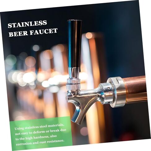 GLEAVI Stainless Steel Beer Tap Faucet with Ball Lock Homebrew Keg Dispenser for Bars Restaurants Home Kitchens Easy to Clean Sealing Minimizes Dripping for Draft Beer Serving in Saudi Arabia