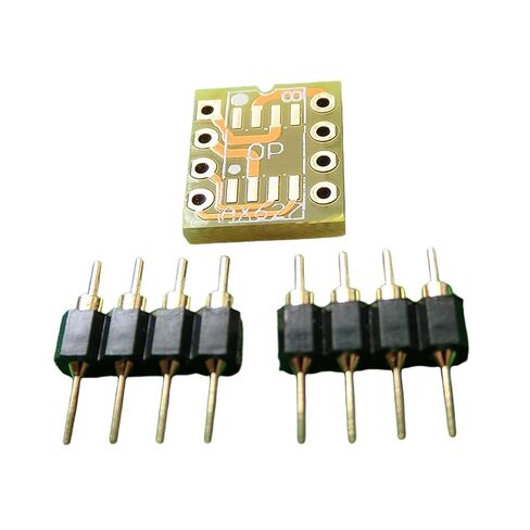 10 قطعة ثنائي الجانب SOIC8 / SOP8 إلى DIP8 PCB مجلس محول محول مع دبوس مطلي بالذهب لـ Mono Opamp OPA627 / AD797 in Kuwait