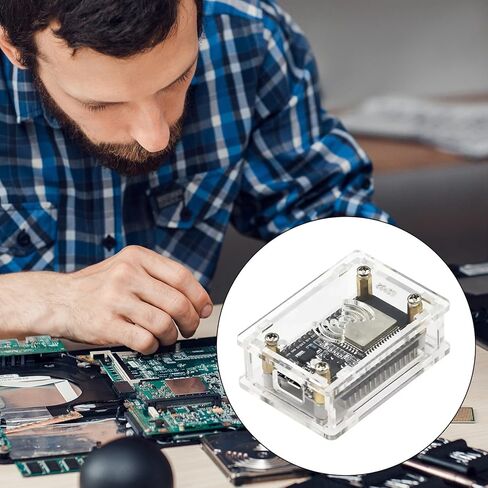 Development Board Accessories,Clear Acrylic Case Covers for 2102/CH340G 30PIN Development Board Shell with Heat Dissipation in Saudi Arabia
