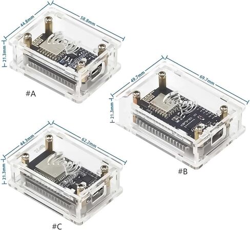 Development Board Accessories,Clear Acrylic Case Covers for 2102/CH340G 30PIN Development Board Shell with Heat Dissipation in Saudi Arabia
