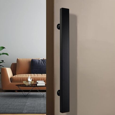 Black Shower Sliding Door Pull Handle Replacement, Full Polished Finish Push and Pull Glass Door Knob Button, Enclosure Towel Bar(800mm) in Saudi Arabia